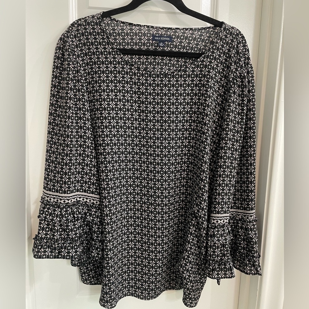 Black Print Tunic | XL